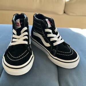 Kids Black High Top Vans Toddler 7